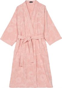 Marimekko ladies bathrobe pink, powder Unikko