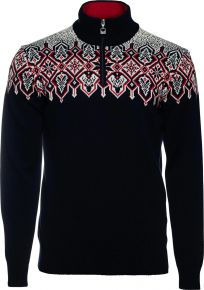 Dale of Norway Men Merino sweater with collar Winterland navy