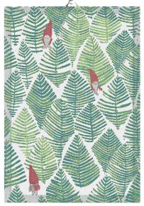 Ekelund Christmas & Winter Tip Tapp tea towel (oeko-tex) 35x50 cm green, white, red