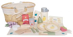 Jabadabado wooden toys picnic in Provence set 29 pcs in a picnic basket