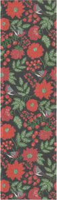 Ekeklund Christmas & Winter Christmas Birds table runner (oeko-tex) 35x120 cm red, green, black