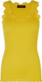 Rosemunde Copenhagen Ladies Top Silk Wide Lace crew Neck 4746
