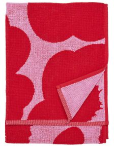 Marimekko Unikko 2021 hand towel 50x70 cm pink, red