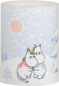 Muurla Moomins Let it Snow LED candle height 10 cm Ø 7.5 cm white, multicolored