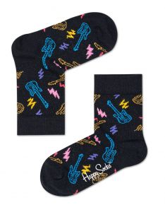 Happy Socks Unisex Kids socks Gitarre black