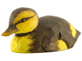 Wildlife Garden DecoBird mallard duckling hand carved