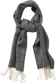 Klippan Unisex merino woollen scarf with cashmere 32x180 cm grey Storm