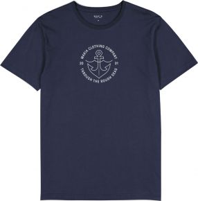 Makia Clothing Men T-shirt Hook with print anchor