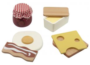 Sebra wooden toy breakfast set