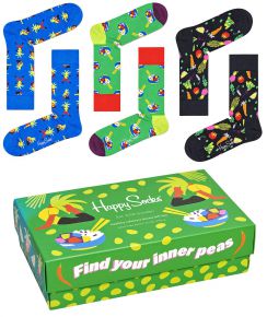 Happy Socks Unisex socks Healthy Lifestyle gift box 3 pcs