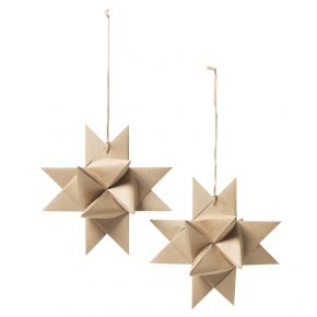 Broste Copenhagen hanging decoration star 22x21 cm 2 pcs