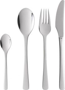 Gense Steel Line box 16 pcs each 4 dinner fork, dinner knife, dinner spoon, coffee spoon