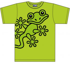 Bo Bendixen Unisex T-Shirt lime Gekko