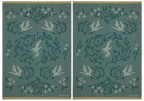 Finlayson Vapaus (freedom) tea towel (eco-tex) 2 pcs 50x70 cm green, ocher