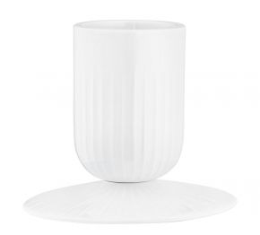 Kähler Design Hammershøi Christmas pillar candlestick for calendar candle Ø 5 cm white