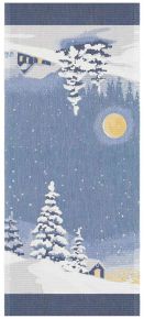 Ekelund Christmas & Winter Winter Night table runner (eco-tex) 35x80 cm blue