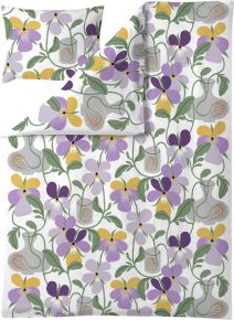 Finlayson Pistokkaat (cuttings) bedlinen  (satin / eco-tex) 150x210 cm / 50x60 cm purple