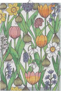 Ekeklund Spring Onion Flower tea towel (oeko-tex) 35x50 cm multicolored