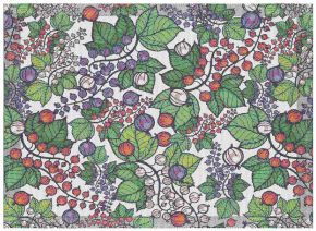 Ekelund Summer gooseberries placemat (eco-tex) 35x48 cm green, multicolored