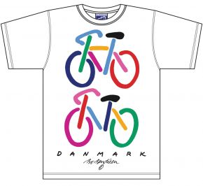 Bo Bendixen Unisex T-Shirt white 2 Bicycles