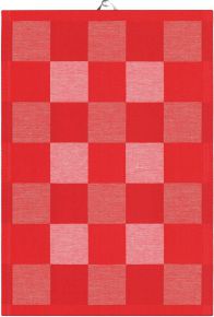 Ekeklund Christmas & Winter Chess 330 tea towel (oeko-tex) red