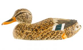 Wildlife Garden DecoBird mallard female hand carved