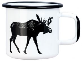 Muurla Nordic The Moose cup / mug enamel 0.37 l