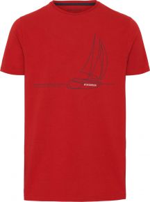 REDGREEN Man T-Shirt with sailboat print Chet