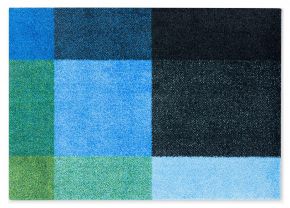 Heymat Mix Forest doormat / carpet blue, green, multicolored