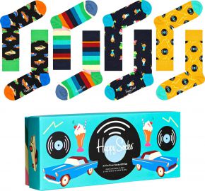 Happy Socks Unisex socks At the dinner Gift Box 4 pcs