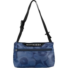 Marimekko Unikko Neat Crossbody shoulder bag 17x32x7 cm blue, dark blue