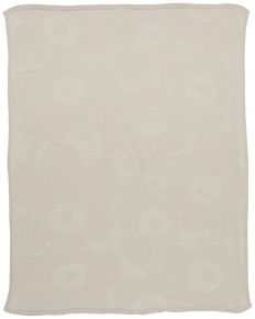 Marimekko Unikko cotton blanket 130x170 cm beige, sand