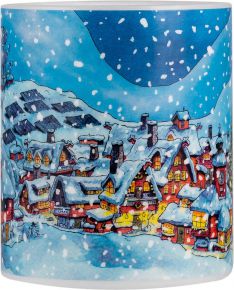 Muurla Mauri Kunnas Santa's village candle height 12 cm