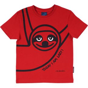Bo Bendixen Unisex Kids T-Shirt red, black Lazy Guy