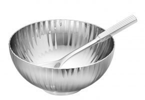 Georg Jensen Bernadotte salt bowl with spoon