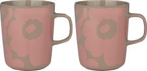 Marimekko Unikko Oiva cup / mug 0.25 l 2 pcs terra, peach