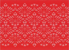 Ekelund Christmas & Winter Christmas hearts placemat (oeko-tex) 35x48 cm red