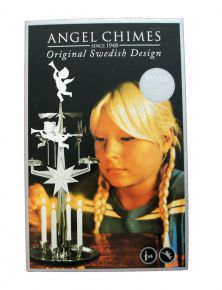 Swallings Änglaspel Angel silver height 29 cm incl. 4 candles