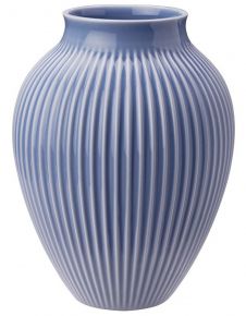 Knabstrup Keramik vase grooves height 27 cm