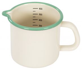 Kockums Jernverk measure cup / jug enamel 0.7 l