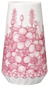 Arabia Huvila vase height 19 cm pink, cream