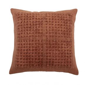 Bloomingville pillow red w. croched deckoration 45x45 cm