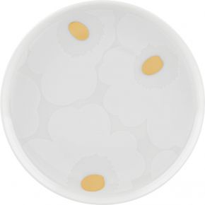 Marimekko Unikko Oiva plate Ø 13.5 cm cream white, gold