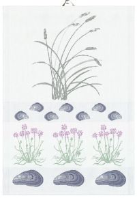 Ekelund Maritime Beach tea towel (oeko-tex) 35x50 cm white, purple, green, grey