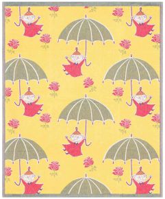 Ekelund Moomin Little My umbrella baby cotton blanket (eco-tex) 72x105 cm yellow, green, red, purple