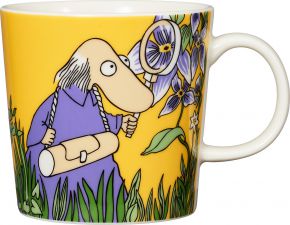 Moomin by Arabia Moomins Hemulen cup / mug 0.3 l yellow, purple, green, cream white