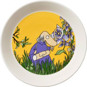 Moomin by Arabia Moomins Hemulen plate Ø 19 cm yellow, purple, green, cream white