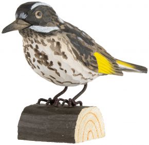 Wildlife Garden Decobird New Holland honeyeater hand carved