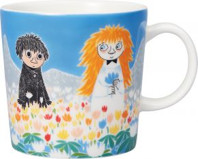 Moomin by Arabia Moomins Friendship cup / mug 0.3 l blue, cream white, multicolored
