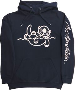 Bo Bendixen unisex hooded sweatshirt fleece (oeko-tex) printed otter navy